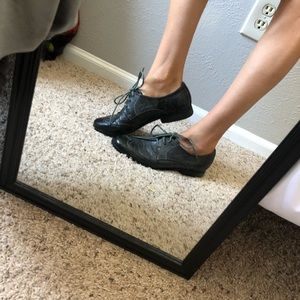 Size 7 Gray Oxfords